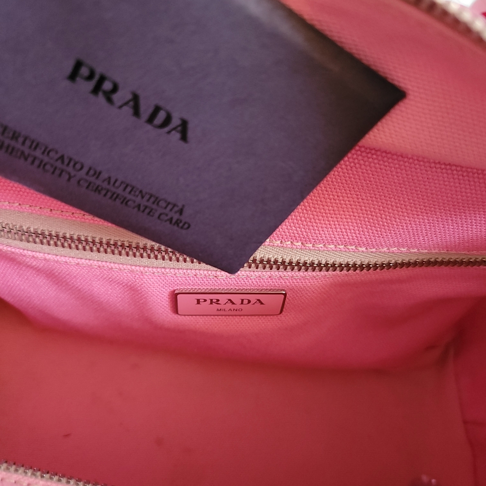 Prada Pink Basket Bag with Sequin Details - Picture 13 of 13